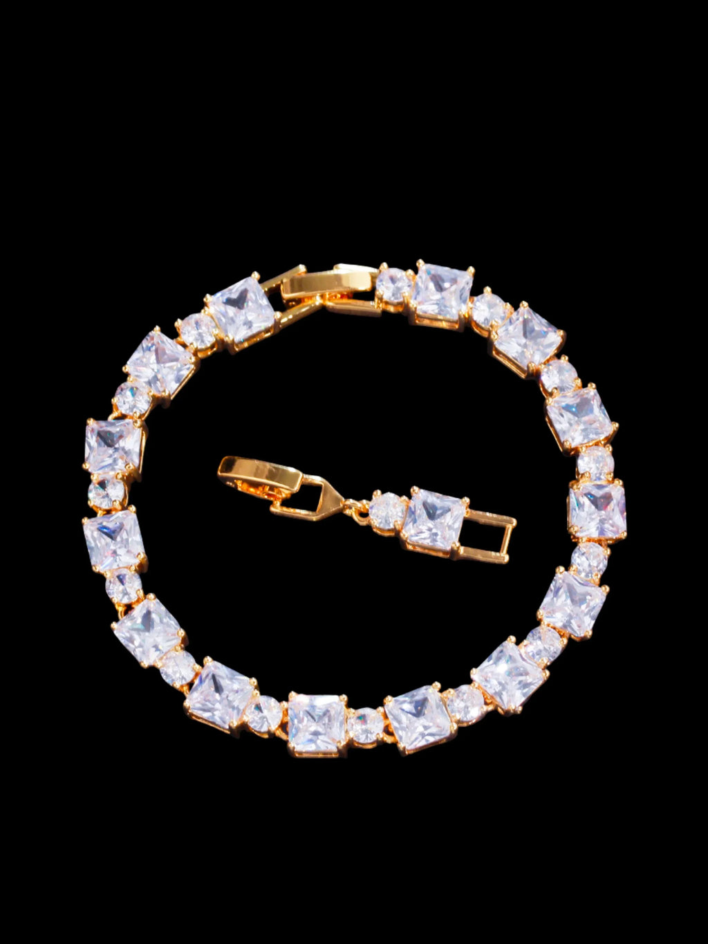 Cube Bracelet | Gold
