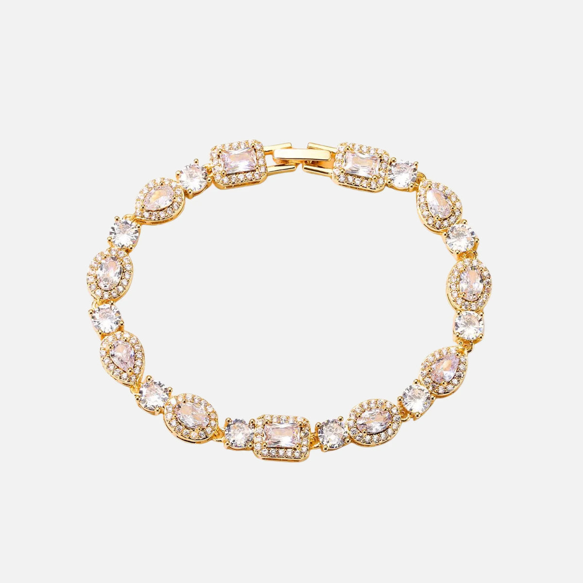 Multi-Stone Bracelet - Gold