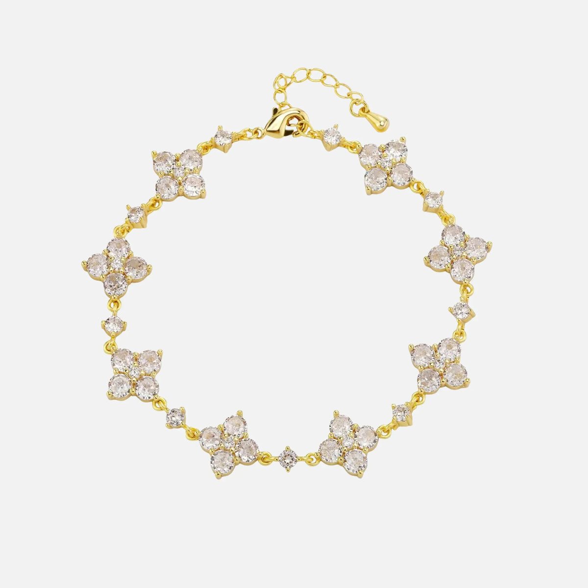 Star Clover Bracelet - Gold