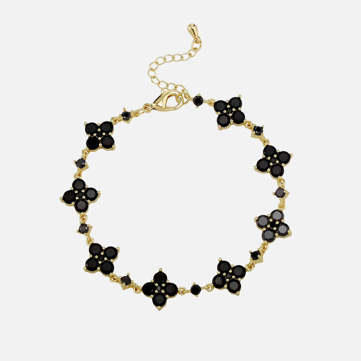 Midnight Star Clover Bracelet - Gold